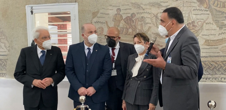 مرفوقا بالوزير الأول، الرئيس الايطالي في زيارة إلى ولاية عنابة