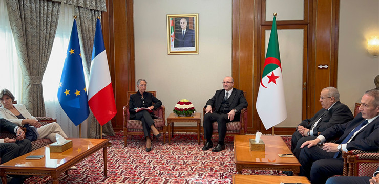 قصر الحكومة: الوزير الأول يجري محادثات ثنائية مع نظيرته الفرنسية